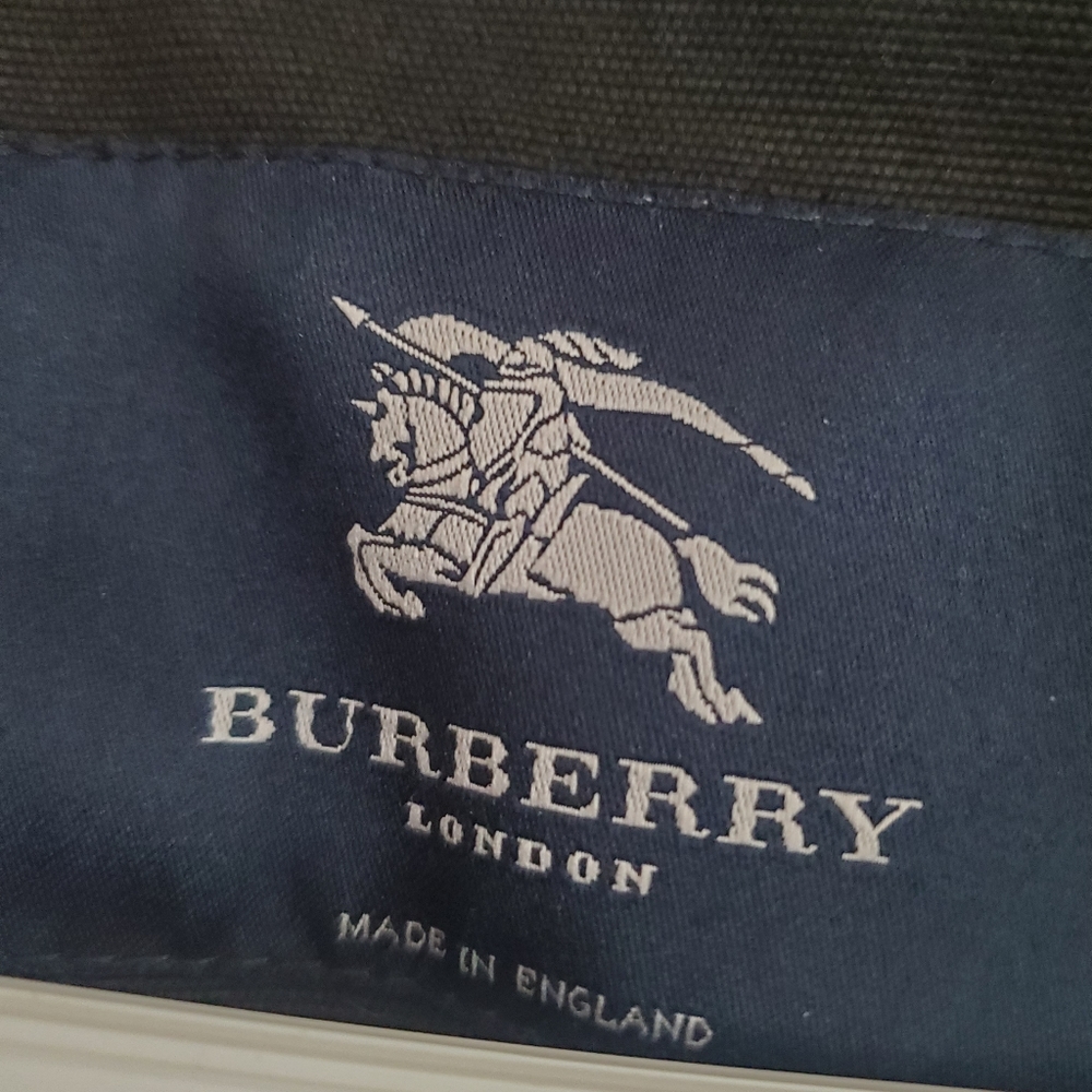 Authentic Burberry Toggle Cotton/Linen Hooded Jac… - image 2